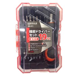 BIGMAN BM-411 Precision Screwdriver Set, 19 Pieces, Magnetic Included