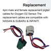1pcs Female and 1pcs Male Connector 4 pin 4-Way Plug