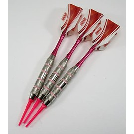 US Darts - Pink Passion - 18 Grams Soft Tip Darts - Contoured Grip - for The Ladies - Deluxe Package
