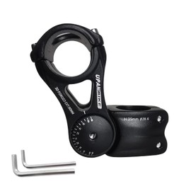 UPANBIKE Bike Stem Adjustable 31.8mm 85 Degree 90mm 110mm 145mm Aluminum Alloy Handlebar Riser Extender Stem for Mountain Bicycle Road Bike MTB(Black,31.8 * 90)