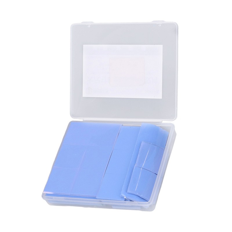 50Pcs CPU Thermal Pads Silicone Shock Proof Insulation Cuttable Thermal