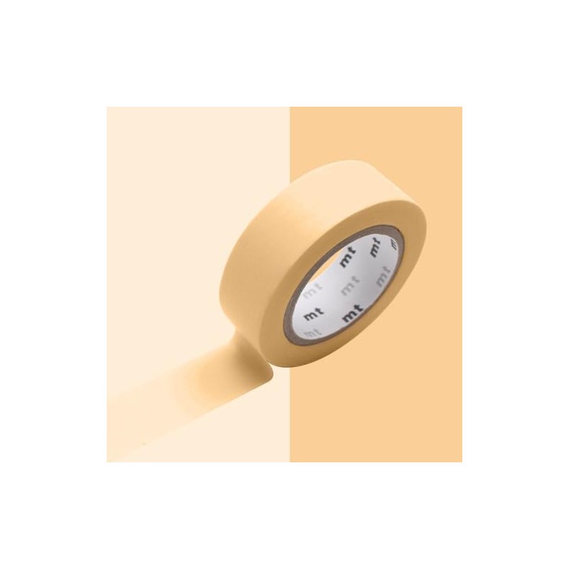 Masking Tape (MT) 1.5 cm plain pastel orange