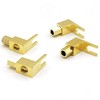 Mugetech 4 pcs Banana to Spade Adapter Plug,Speaker Spade Terminals