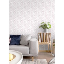 Safiyya Peel and Stick Wallpaper Boho Contact Paper Pink Geometric Modern Wall Paper Self Adhesive Removable Wallpaper for Bedroom Vinyl Rolls 17.3"x78.7"