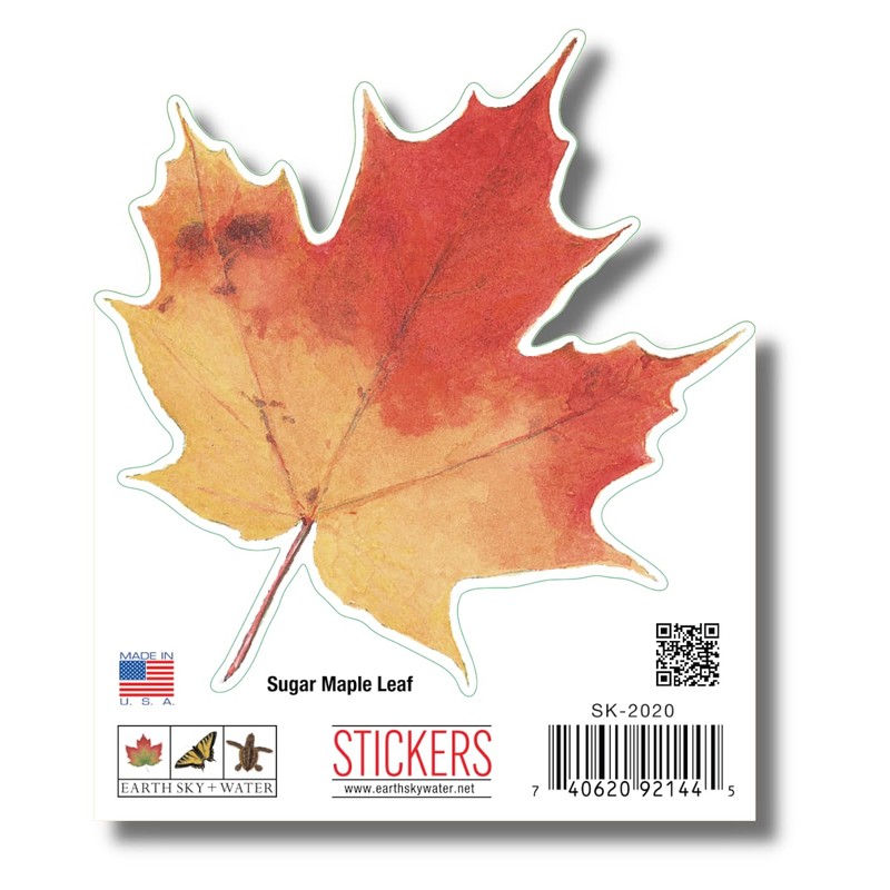 Earth Sky + Water - Sugar Maple Leaf - 3.5″