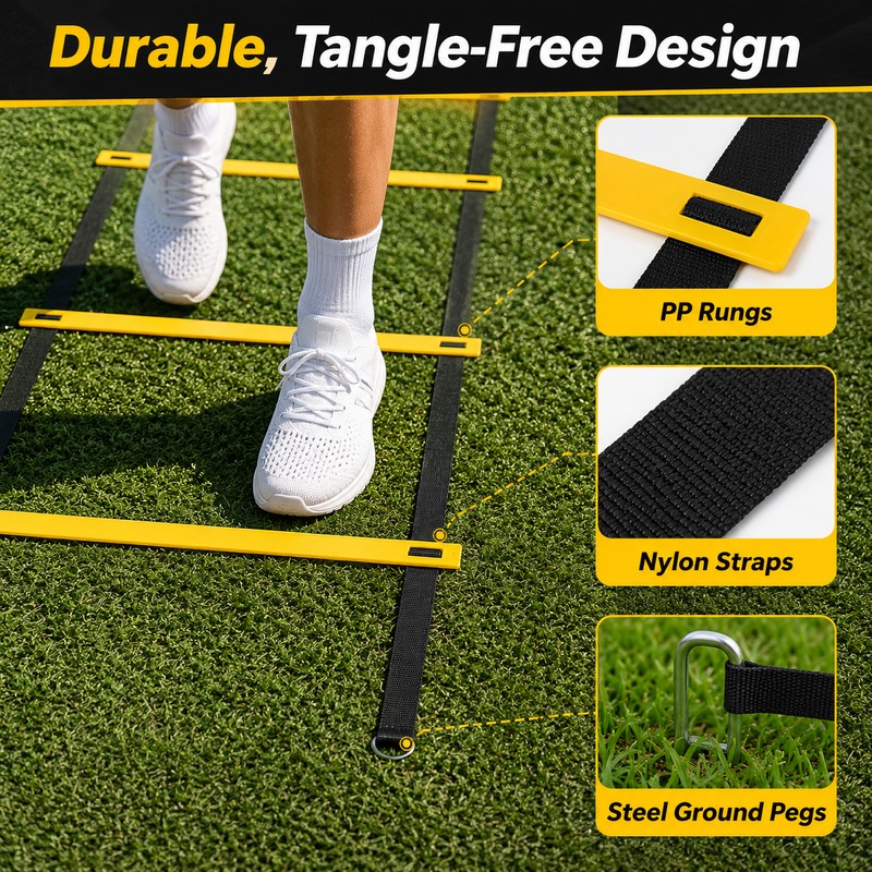 Agility Ladder Training Set for Speed & Footwork – Complete