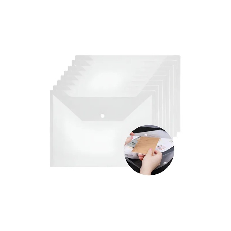 50 Carpetas Folder Broche Plastico Carta Archivero Documento