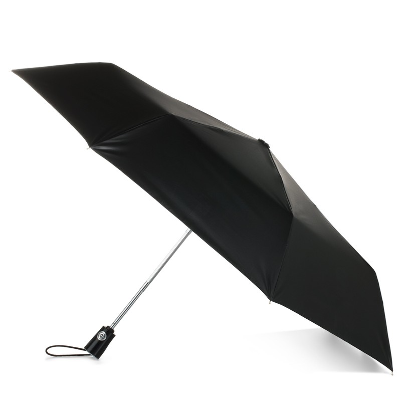 Totes Auto Open/Close Compact Umbrella with Printed Under Canopy