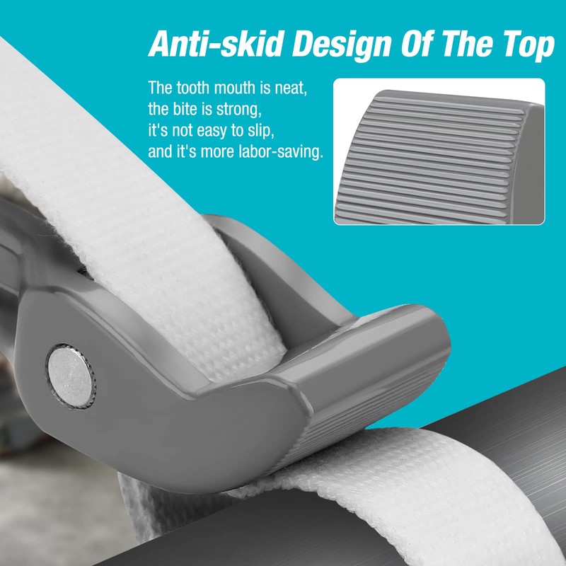 DURATECH Strap Wrench 12" Handle, Adjustable Nylon Strap Pipe Wrenches,