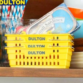 Mini Plastic Storage Basket for Small Items Multi-purpose Yellow 10ea