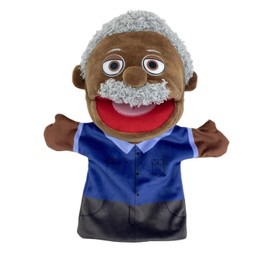LOMTRATS Family Hand Puppets for Children, Includes Grandpa, Grandma, Dad, Mum, Daughter, Son with Movable Open Mouth, Perfect for Storytelling, Teaching, Preschool, Birthday Gifts, 1 Piece