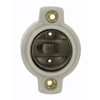 Leviton Lampholder, Incandescent, Medium Base, One Piece, Keyless, Unglazed Porcelain,