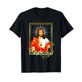 Immacolato Gesù Cristo Santissimo Gesù Cattolicesimo Maglietta