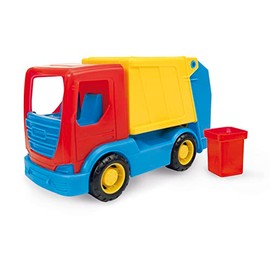 Wader 35311 Tech Truck Bin Truck, Sturdy Truck with Moving Container, Approx. 26 x 11.5 x 15 cm, from 12 Months, Ideal as a Gift for Creative Play