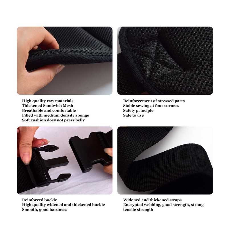 Wheelchair Belt Adjustable Reflective Wheelchair Fixing Belt Harness Strap for
