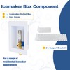 2-PACK GUOFIS Ice Maker Outlet Box with Hammer Arrestor,1/2" PEX-A