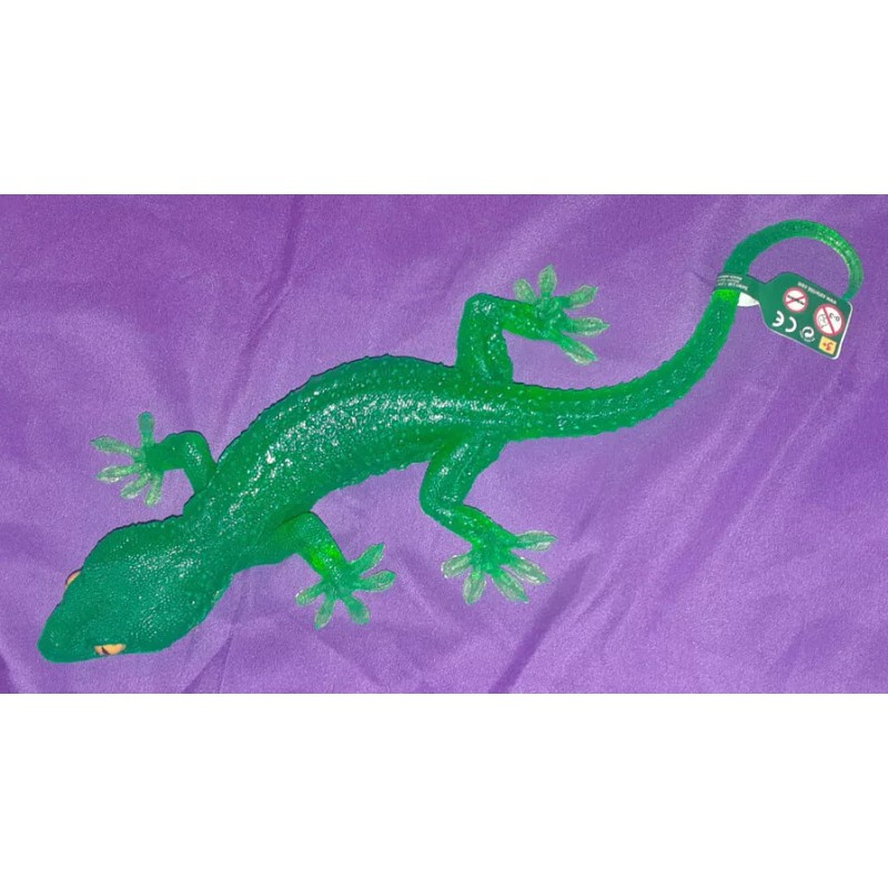 Safari Day Gecko Replica - Realistic but Lime Green PVC