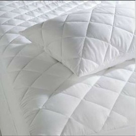 Casabella Extra Deep Quilted Matress Protector 12" Fitted Bed Cover Polycotton Mattress Protectors (Single, Quilt)