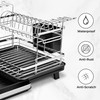 Pumokc Dish Drying Rack, Expandable Large Capacity 2 Tier Dish