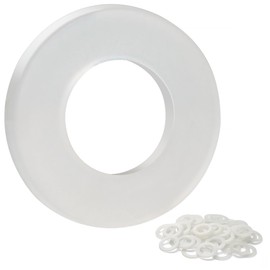 FOMGIIN Plastic Washers M5 x 10 mm, Pack of 100 Plastic Washers Nylon Washer Body Washers Plastic Washers for Appliances Machines Electric Plumbers