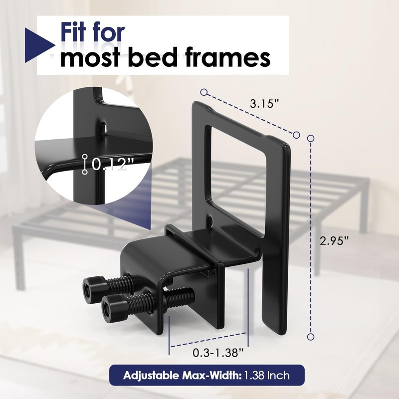 Exeloria 6 Pack Mattress Anti-Slip Gaskets, Adjustable Mattress Holders in