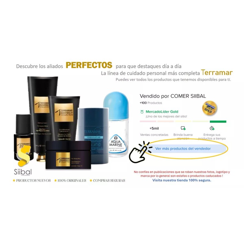 Terramar Cera Modeladora Para Cabello Lavanda Aceite De Argán /