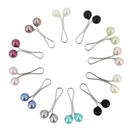 KOOACINS Hijab Lapel Pins, Pearl U Clips with Faux Pearls, Hijab Pins for Muslim Women, Scarves, Brooch, Jersey, Hijab, Scarf, Clip, Hijab Clips, Hijab Pins, Pearl Function Like