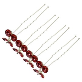 Healeved 4pcs Rhinestone Hair for Brides and Bridesmaids Shaped Wedding Hair Accessories Sparkly Clips for Elegant Updos and Buns for Prom and Special Occasions