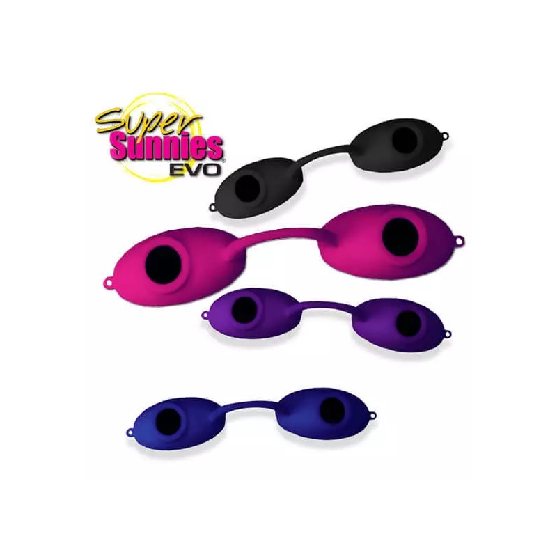 Super Sunnies Evo Flex UV Tanning Goggles - With Carry