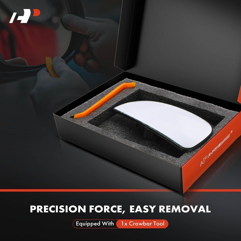 A-Premium Right Passenger Side Lower Heated Mirror Glass with Backing
