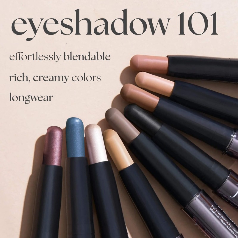 Julep Eyeshadow 101 Crème-to-Powder Eyeshadow Stick (Khaki Green Shimmer) Long-Lasting,