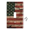 GRAPHICS & MORE Rustic American USA Flag Distressed Plastic Wall