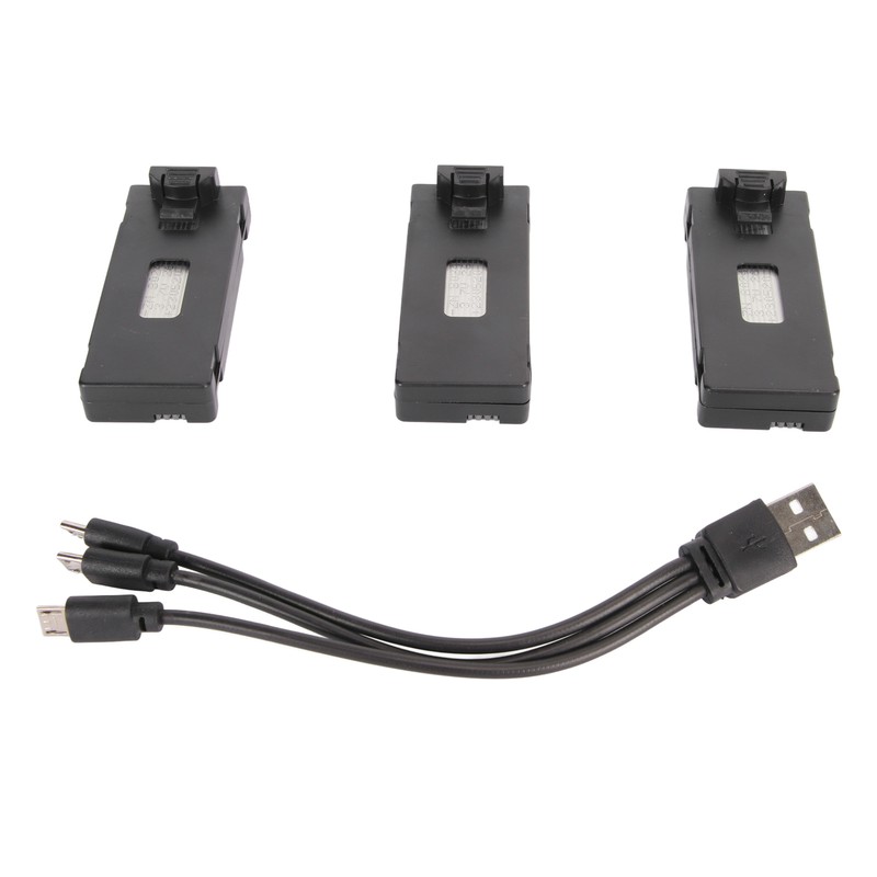 3PCS Drone Battery 2600MAH 3.7V Rechargeable Quadcopter Drone Lithium Battery