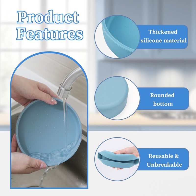 Sekonow 4 Pack Silicone Microwave Egg Cooker Poacher - Nonstick