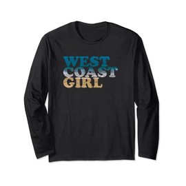 Pacific Ocean Beach – West Coast Girl Langarmshirt