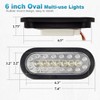 Partsam 2Pcs 6.3 inch Oval Led Stop Turn Tail Lights