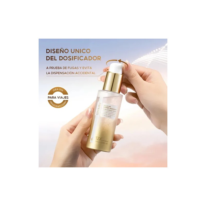 Papa Feel Tónico Facial Microcápsulas 12x Reparador 100ml Sensible Día/noche
