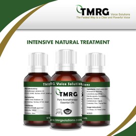 TMRG Voice Synergy Oil Triple Action Professional Vocal Cord Remedy 100% Natural Herbal Voice Supplement Drops (20ml)