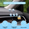 Rislobx 6Pcs Monkey Car Dashboard Decorations, Mini Monkey Figurines Rear