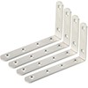 Sayayo 4pcs 125mm x 75mm Brushed Stainless Steel Shelf Support