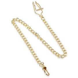 Charles-Hubert, Paris 3547-G Gold-Plated Pocket Watch Chain
