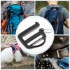 Mmgoqqt 4 Pcs Adjustable Buckles Webbing, Plastic Buckles Flat, Webbing