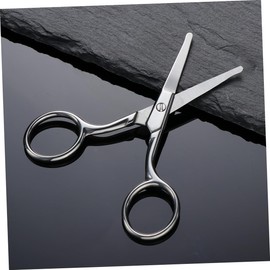 Tijeras de Seguridad para Cejas y Vello Nasal de Acero Inoxidable, 3 Piezas Recortadora de Vello Nasal, Puntas Redondeadas, Bordes Curvos, Diseño Simple y Práctico Recorte Seguro y Cómodo