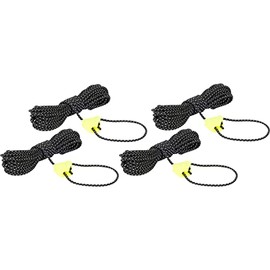 Tatonka Unisex - Adult Storm Line 2mm 4 x 4m Guy Lead, Black, 4m