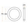 sourcing map Metric Nitrile Rubber O-Rings Seal 28 mm AD