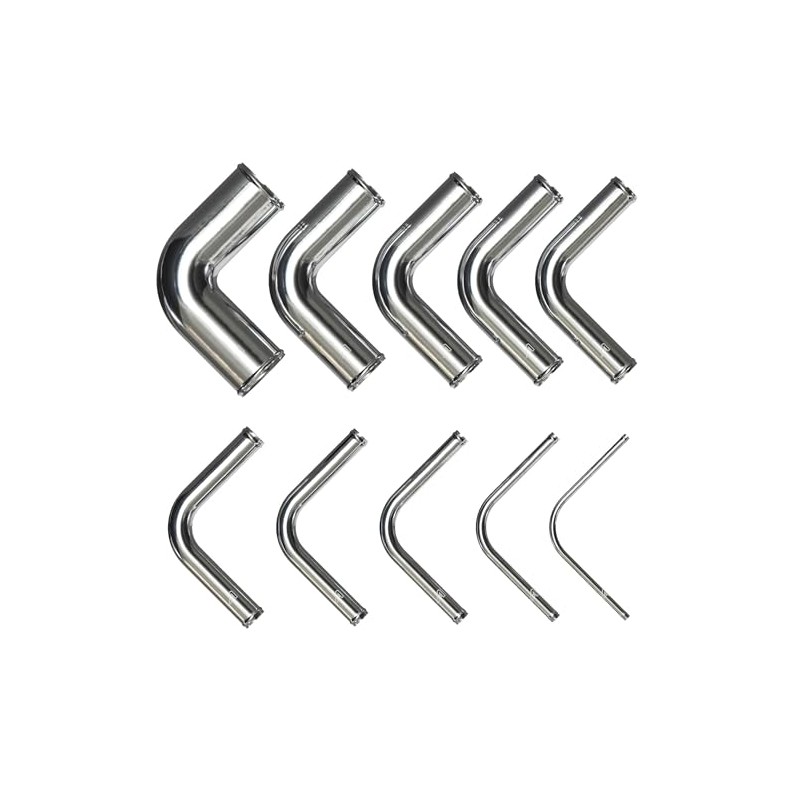 57mm (2.25 Inch) OD Aluminium Intercooler Pipe Universal 90 Degree