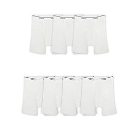 Fruit of The Loom Men's Coolzone Boxer Briefs (Assorted Colors), 7 Pack - White, Small (7BLWHAM)