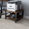 Natwind 2 Tier Laser Printer Stand,19.7''x19.7''x12.6'' Large Printer Table Copier
