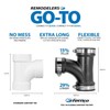 Fernco 1.5" Flexible PVC Sanitary Tee Includes Optional 1.25" Reducer