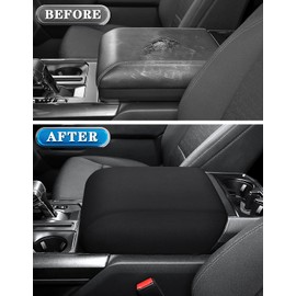 Center Console Cover Fits F150 2021-2024 2025 Neoprene Armrest Box Protective Cover Center Console Middle Console Cover Accessories Bucket Seat Only